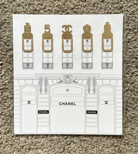 5 chanel bookmark set|Chanel Bookmark 5 pcs Set Metal Gold Bookplate DIY .